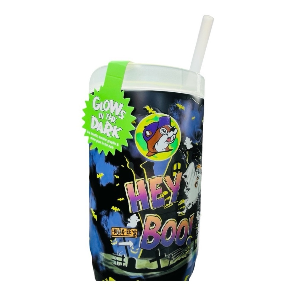 Buc'ees Halloween Yukon Tumbler 40oz "Hey Boo" Glow In Dark
